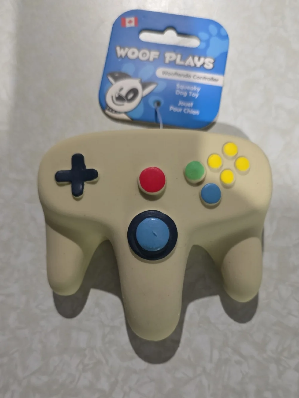 Woof‎ Pack Wooftendo Controller Dog Toy - Squeaky Soft Rubber Dog Toy NWT